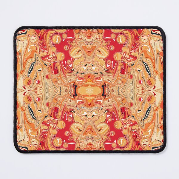 Item preview, Rorschach orange soda | liquid pour | marble art designed and sold by Amanda Ozga.
