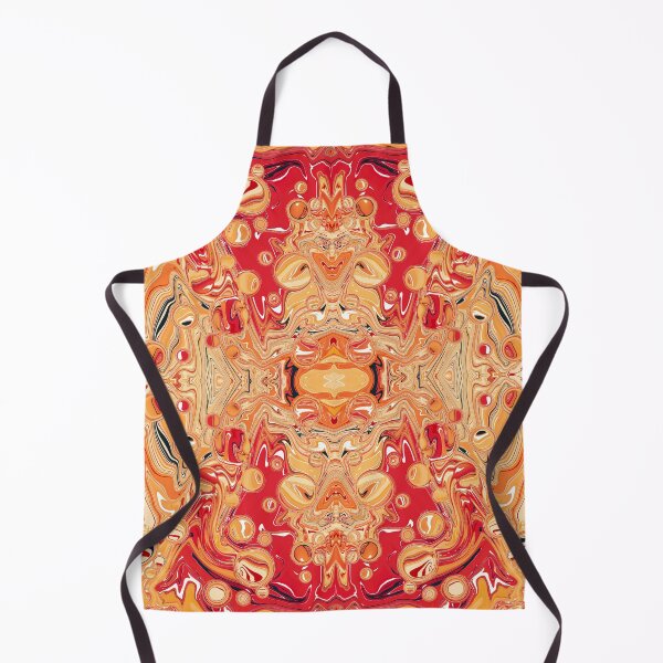 Item preview, Rorschach orange soda | liquid pour | marble art designed and sold by Amanda Ozga.