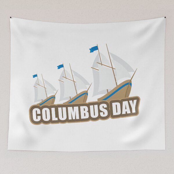 Item preview, Columbus day, USA, United State of America, American flag designed and sold by Elshan Ilyasov.