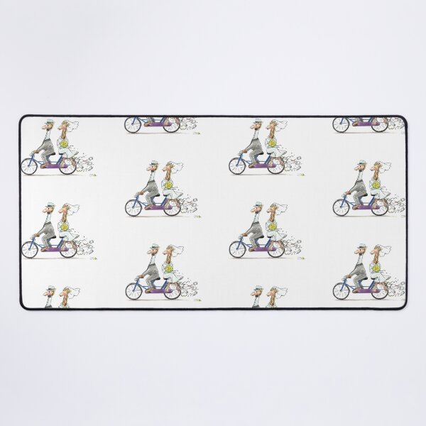 Item preview, Wedding giraffes on bicycle designed and sold by CuteCartoon.