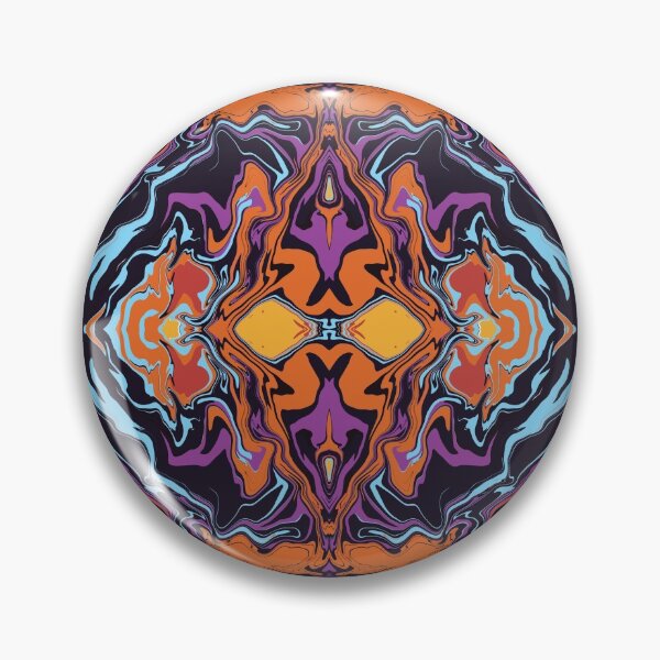 Item preview, Rorschach mob scene | liquid pour | marble art designed and sold by Amanda Ozga.