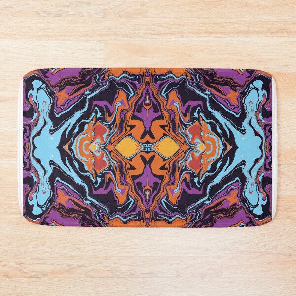 Item preview, Rorschach mob scene | liquid pour | marble art designed and sold by Amanda Ozga.