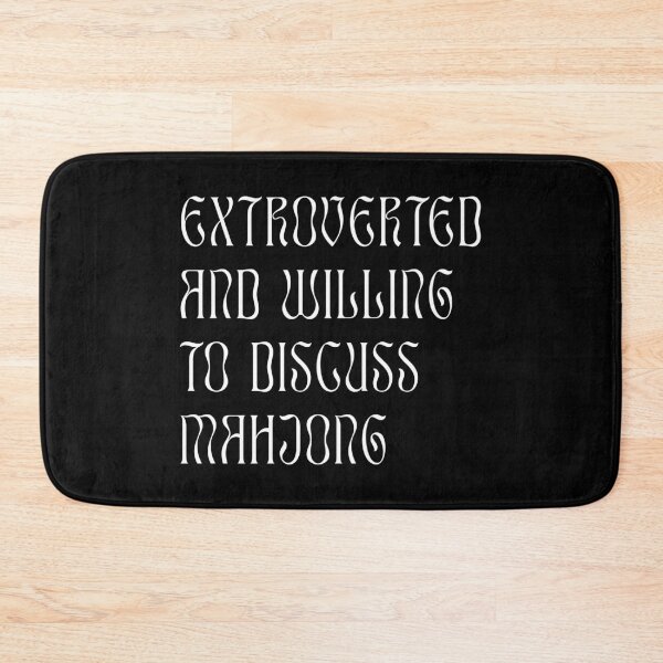 Item preview, Extroverted and Willing to Discuss Mahjong! For Extroverts! designed and sold by teeworthy.