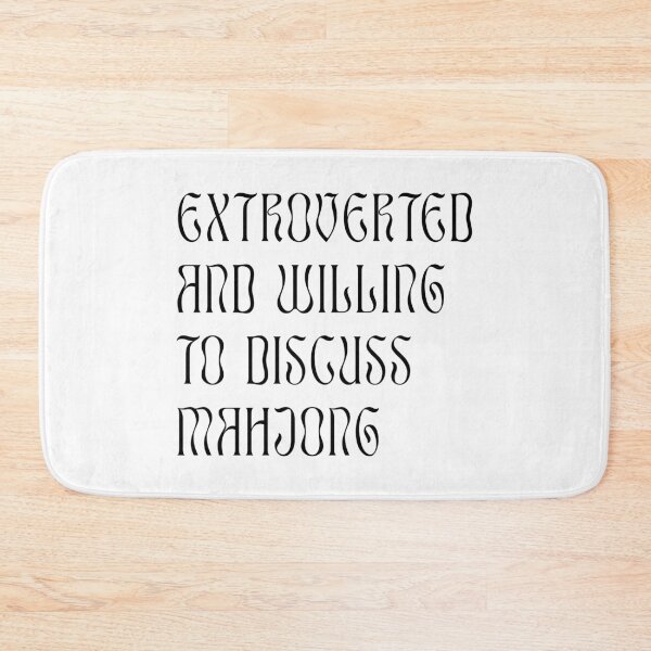 Item preview, Extroverted and Willing to Discuss Mahjong! For Extroverts! v2 designed and sold by teeworthy.
