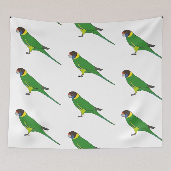 Item preview, Australian Ringneck Parrot Green Bird designed and sold by PluckySquid.