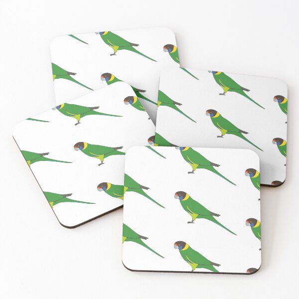 Item preview, Australian Ringneck Parrot Green Bird designed and sold by PluckySquid.