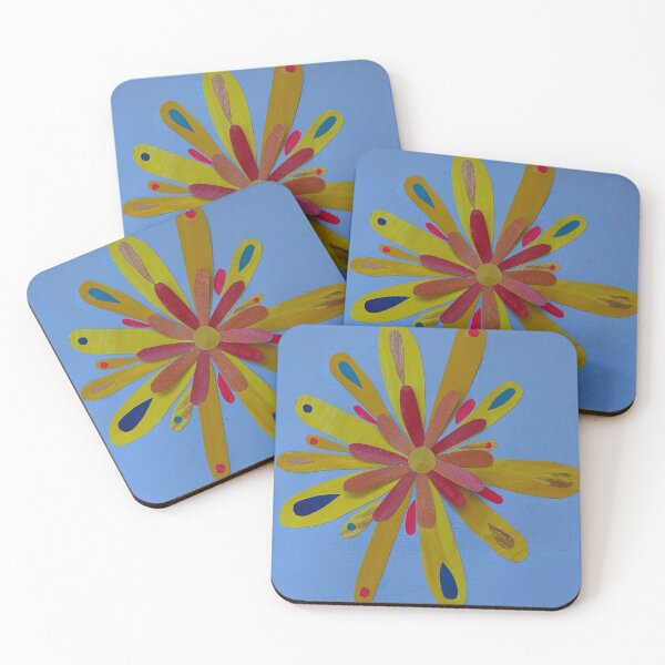 Item preview, Daisy paper collage designed and sold by C-L-Cs.