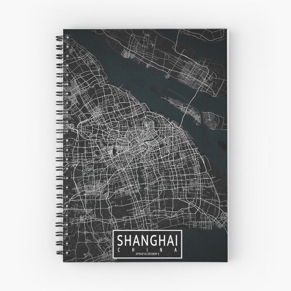 Item preview, Shanghai City Map of China - Dark designed and sold by deMAP.