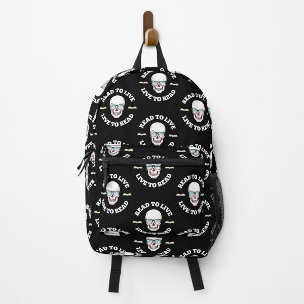 Item preview, Live to read, read to live cool Bookish skull  designed and sold by Rislam.