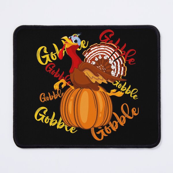 Item preview, Gobble Gobble Gobble Pumpkin Turkey Thanksgiving designed and sold by tjred01.