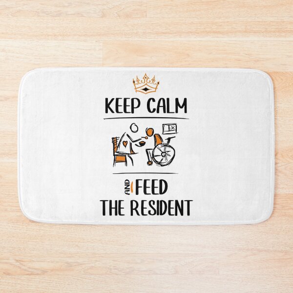 Item preview, Keep calm and feed the resident - Nursing Assistants, Caregivers. Man in a Wheelchair. designed and sold by funnycolors.