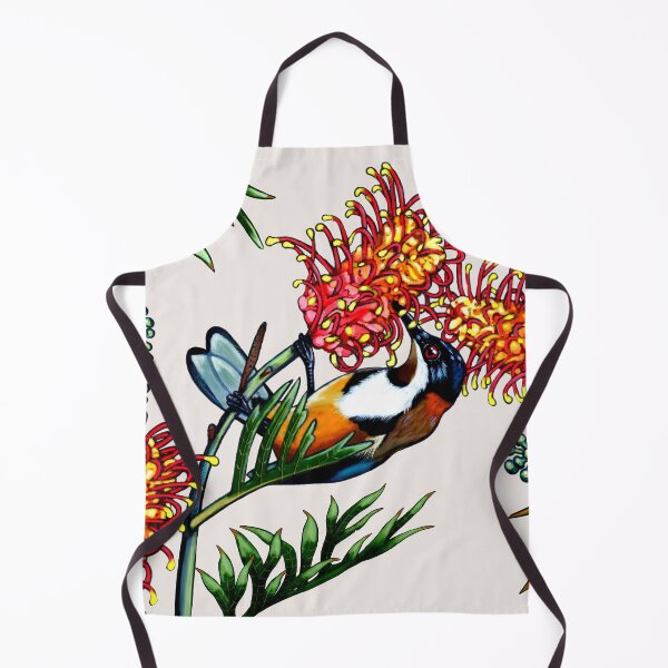Item preview, Eastern Spinebill in Grevillea #1 by Australian artist Laural Retz designed and sold by Laural Retz.