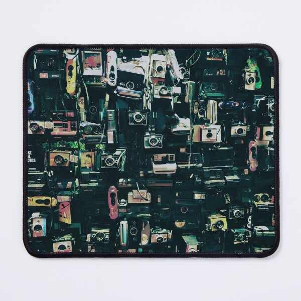 Item preview, Nostalgic wall of cameras, green tint designed and sold by DeVeauDesign.