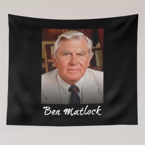 Item preview, Ben Matlock Funny Tv Lawyer Drama White Retro Vintage 80'S Sitcom Matlock designed and sold by MaiiShop.