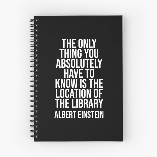 Item preview, The Library - Einstein quote designed and sold by Philippe Derungs.