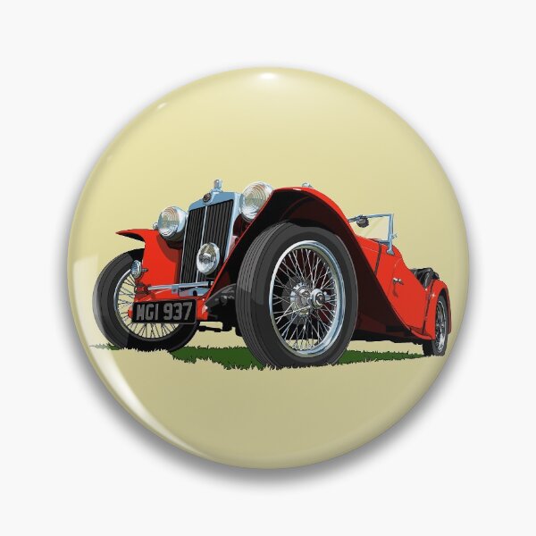Artikelvorschau, 1937 MG Midget in rot entworfen und verkauft von candc-retro.