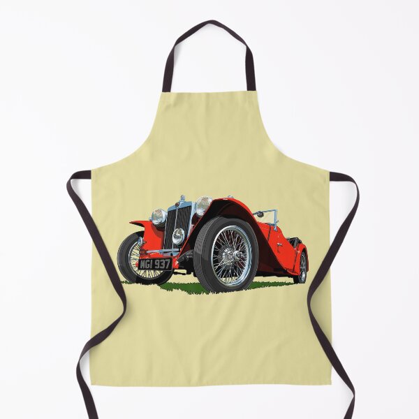Item preview, 1937 MG Midget in red designed and sold by candc-retro.