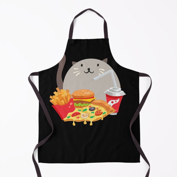Item preview, Fast Food Cat with pizza and burger designed and sold by fatshirt.