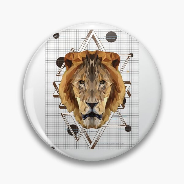 Item preview, Lion colorful low poly design - Low poly arts, geometric designs, graphic constructions and animal representation designed and sold by AdvanceDesign.
