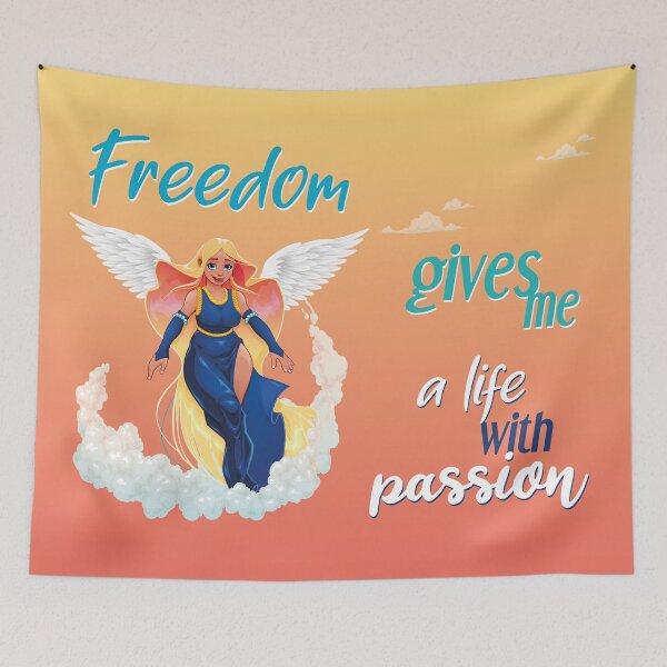 Item preview, Young Woman / Teenage Girl who has a life of Passion. Vivid graphics. Inspirational text. designed and sold by Kate - Gijomoti.