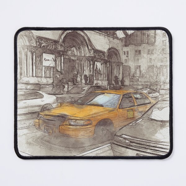 Item preview, NYC Yellow Cabs Avenue - SKETCH designed and sold by Art-Frankenberg.