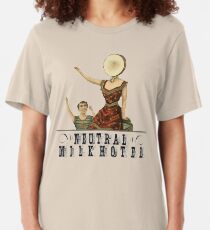 Neutral Milk Hotel - Dans l'avion au-dessus de la mer T-shirt ajusté