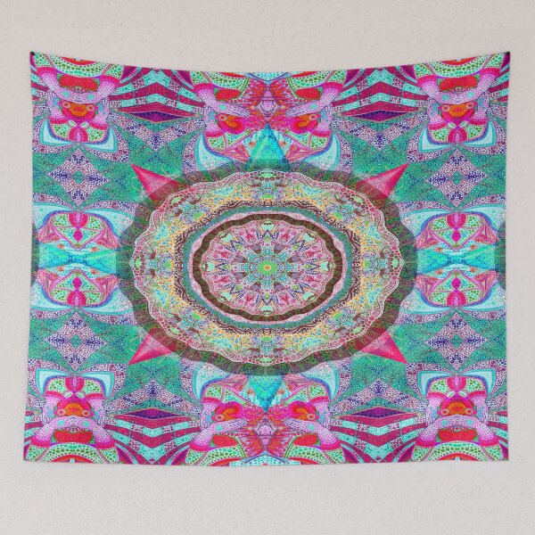 Item preview, Floral Batik Bathik Pattern Bed Sheet or Frock Design 4 designed and sold by PodiShawna.
