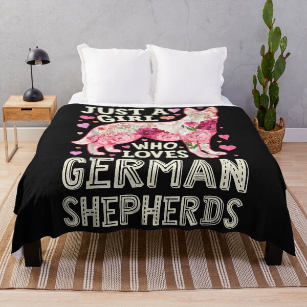 Artikelvorschau, German Shepherd Just A Girl Who Loves Dog Flower Floral entworfen und verkauft von Lucius41244.