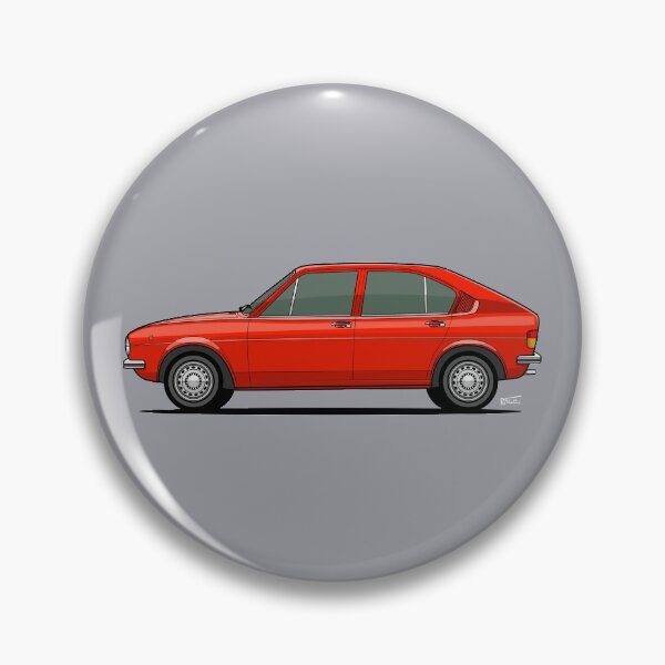 Artikelvorschau, AR Alfasud Einzelzeichnung - rot entworfen und verkauft von RJWautographics.