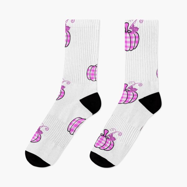 Item preview, In October We Wear Pink Pumpkin Plaid designed and sold by Your Favorite Shop.