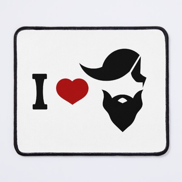 Item preview, I love beard sign designed and sold by SooperYela.