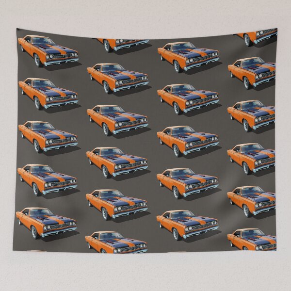 Item preview, 1969 Plymouth Roadrunner in orange designed and sold by candc-retro.