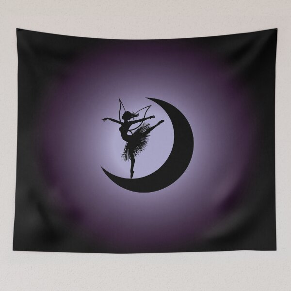 Item preview, Ballerina Fairy on the moon - purple designed and sold by CyrielleShop.