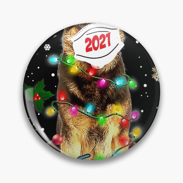 Item preview, German Shepherd Dog In Mask Funny Happy Christmas 2021 designed and sold by Michaelmansr572.