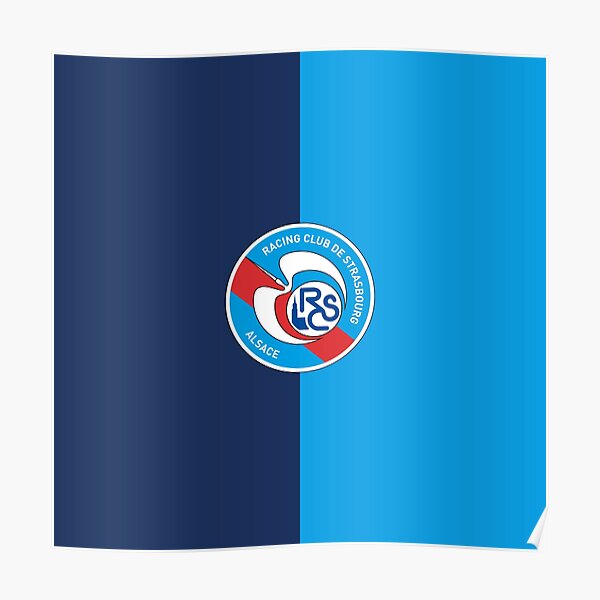 Racing Club de Strasbourg Alsace (2ème Conception) | Bouclier RC Strasbourg Alsace Poster