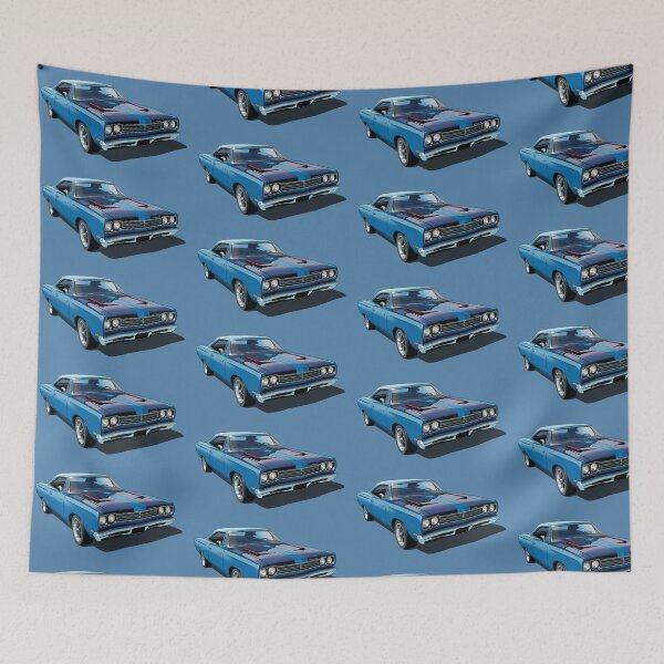 Item preview, 1969 Plymouth Roadrunner in blue designed and sold by candc-retro.