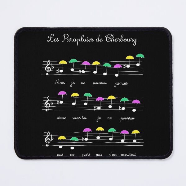 Item preview, The Umbrellas of Cherbourg music sheet art Jacques Demy Michel Legrand designed and sold by Rozbud.