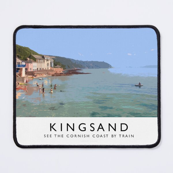 Item preview, Kingsand (Railway Poster) designed and sold by andrewroland.