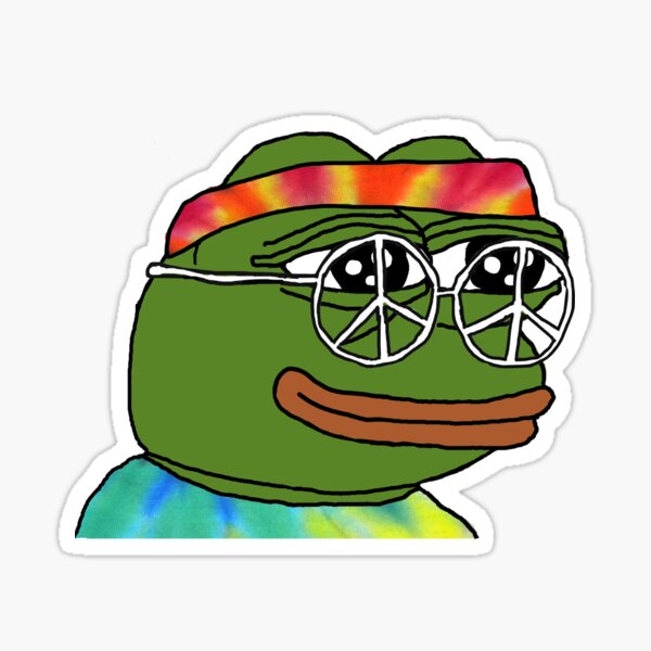 Peace Pepe Sticker