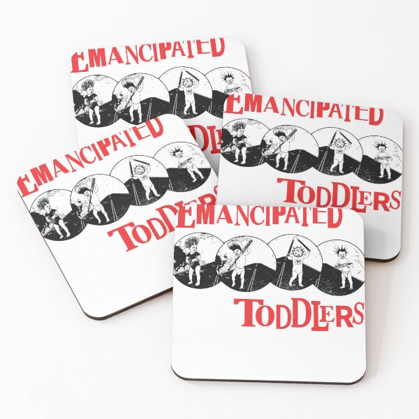 Item preview, Red Emancipated Toddlers Typeset Band Logo 2 Classic designed and sold by stephenfosterny.