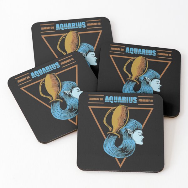 Item preview, Aquarius zodiac sign illustration designed and sold by Sovik Goswami.