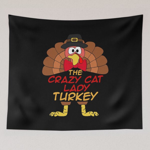 Item preview, The Crazy Cat Lady Turkey Thanksgiving Family Matching Outfits Group Attire designed and sold by onicon.