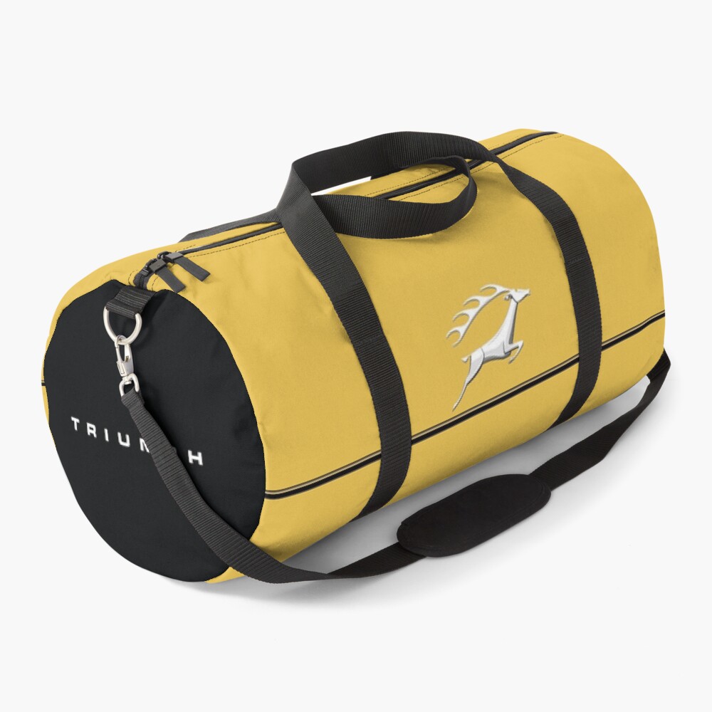 "Triumph Stag Duffle Bag Inca Yellow" Duffle Bag for Sale by