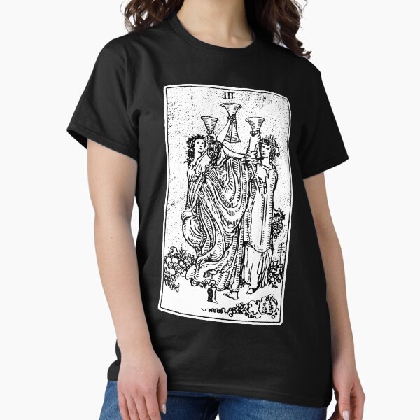 Vista previa del artículo con la obra «Tres de Copas - III Copas - Carta del Tarot - Arcanos Mayores - Adivinación - Oculto», diseñado y vendido por createdezign.