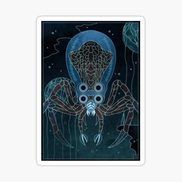 Crabsquid Sticker For Sale By Tornadotwist Redbubble
