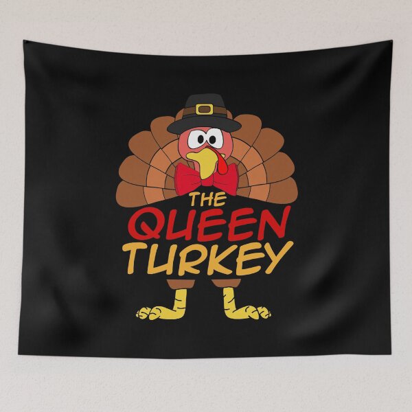 Artikelvorschau, The Queen Turkey Thanksgiving Family Matching Outfits Group Attire entworfen und verkauft von onicon.