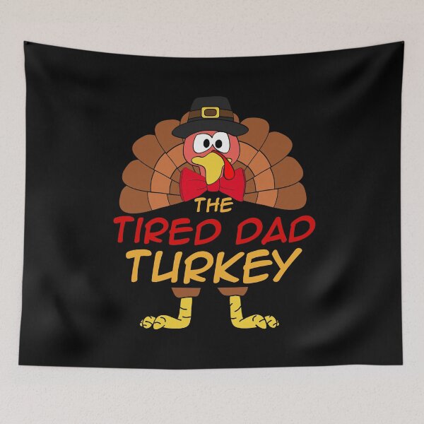 Item preview, The Tired Dad Turkey Thanksgiving Family Matching Outfits Group Attire designed and sold by onicon.