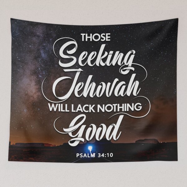 Item preview, JW 2022 YEARTEXT - Those seeking Jehovah will lack nothing good. designed and sold by KA DESIGNS.