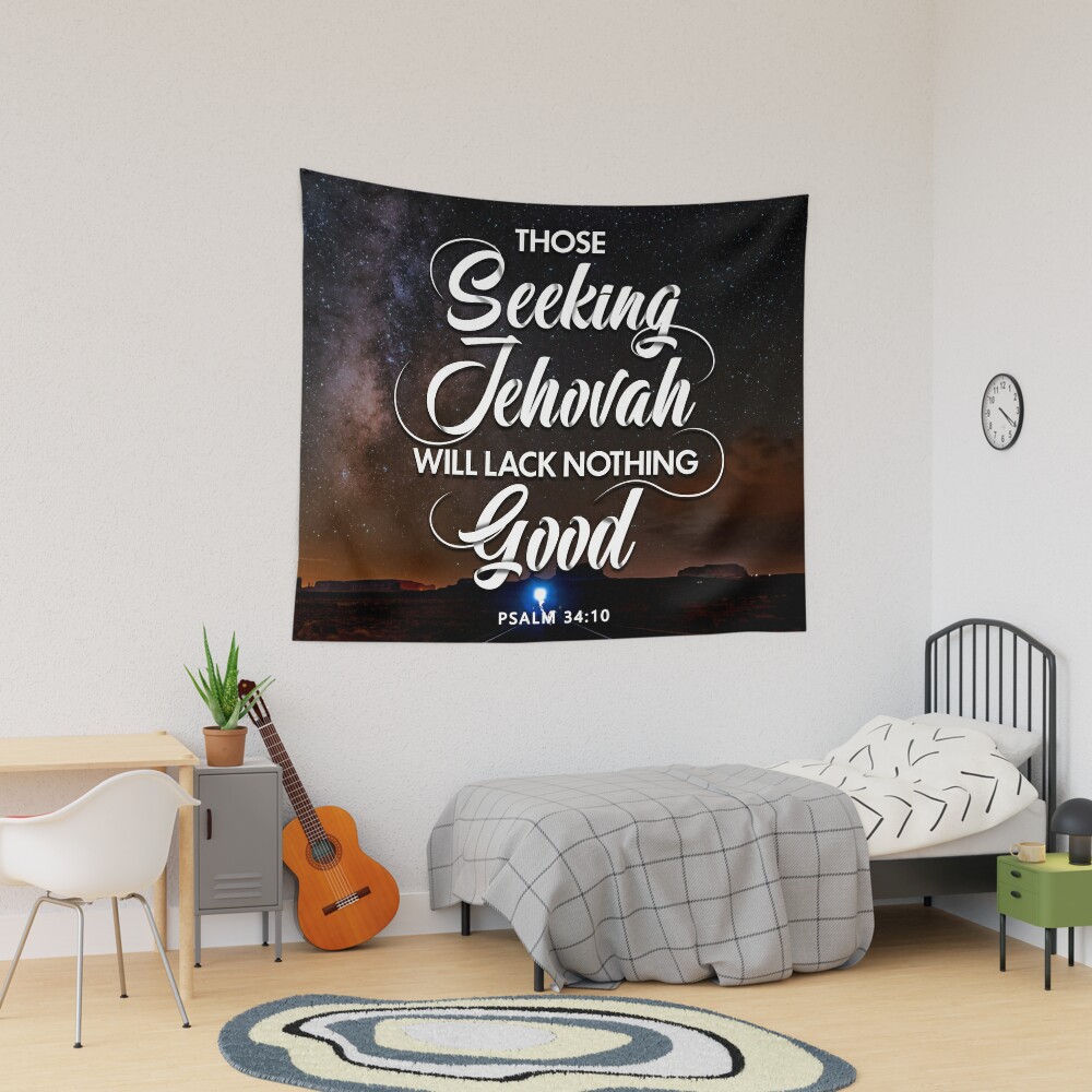 Printed Wall Art:Those Seeking Jehovah Will Lack Nothing Good
