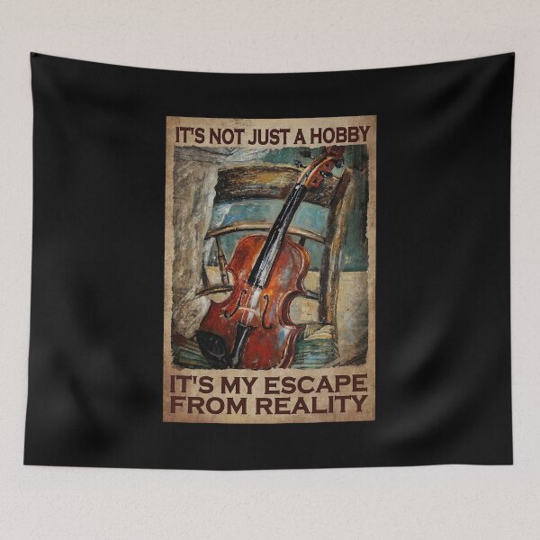 Item preview, It's Not Just A Hobby It's My Escape From Reality - Still Life Violin On Chair Poster Gift designed and sold by Susanspy007.